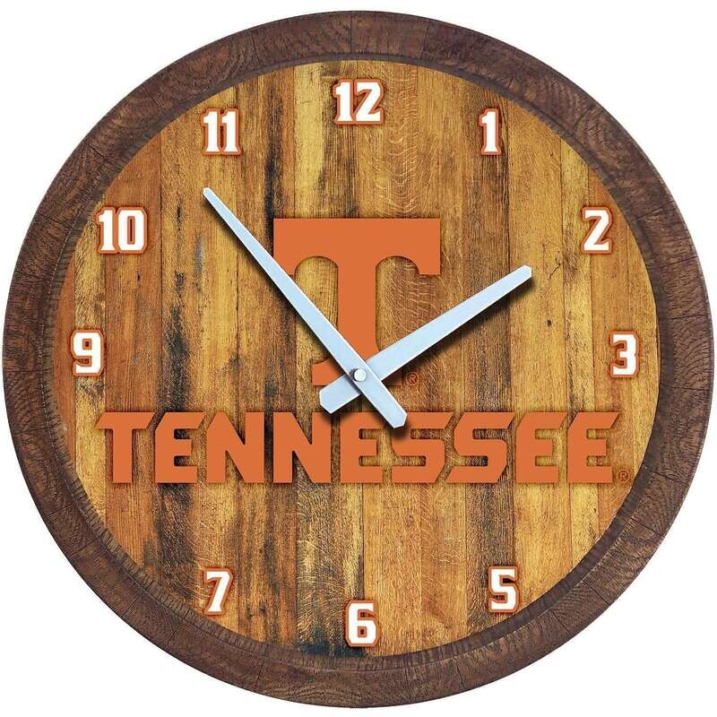 Tennessee Volunteers "Faux" Barrel Top Wall Clock