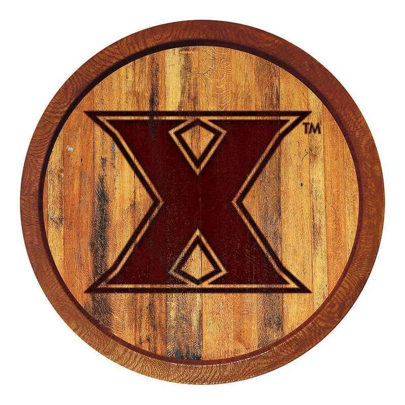 Xavier Musketeers Branded "Faux" Barrel Top Sign