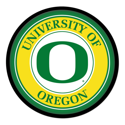 Oregon Ducks Modern Disc Wall Sign