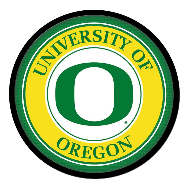 Oregon Ducks Modern Disc Wall Sign