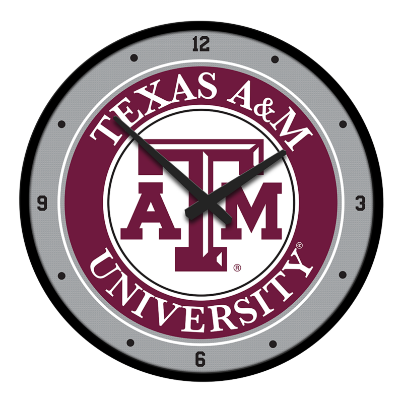 Texas A&M Aggies Modern Disc Wall Clock