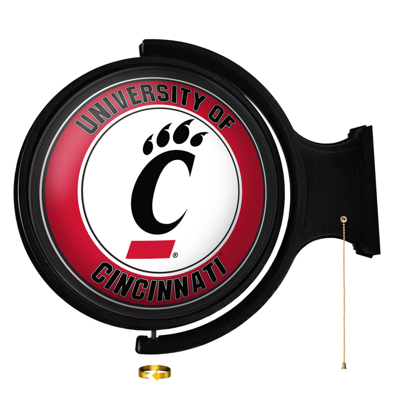 Cincinnati Bearcats Original Round Rotating Lighted Wall Sign