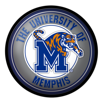 Memphis Tigers Modern Disc Wall Sign