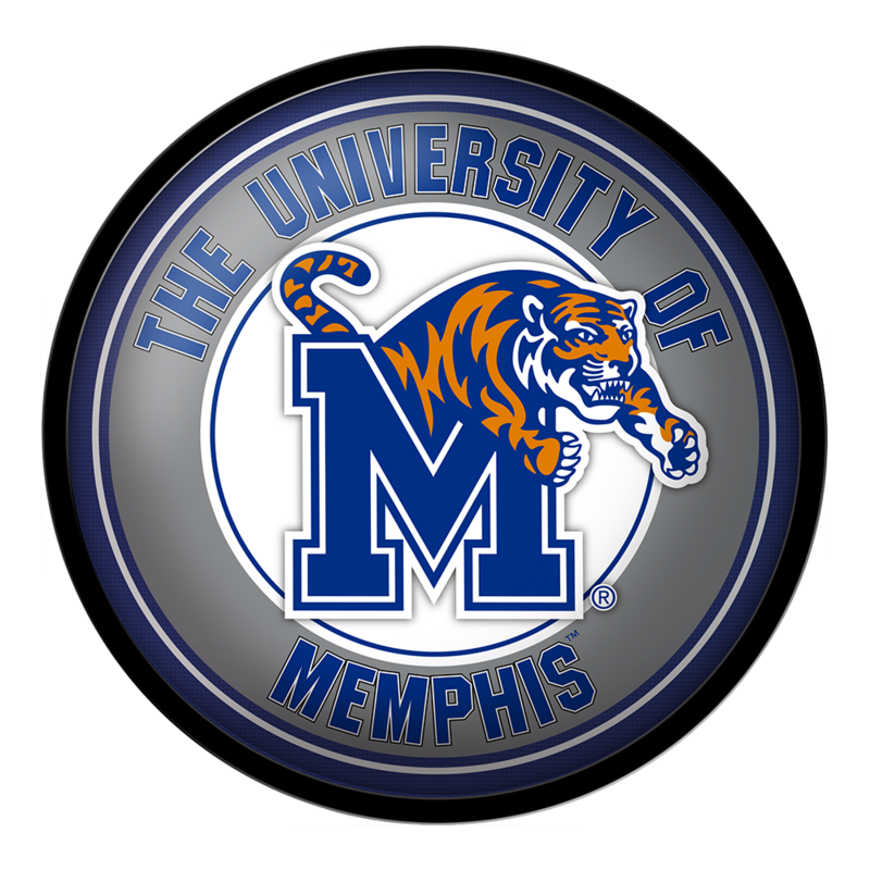 Memphis Tigers Modern Disc Wall Sign
