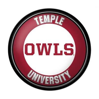 Temple Owls Owls Modern Disc Wall Sign