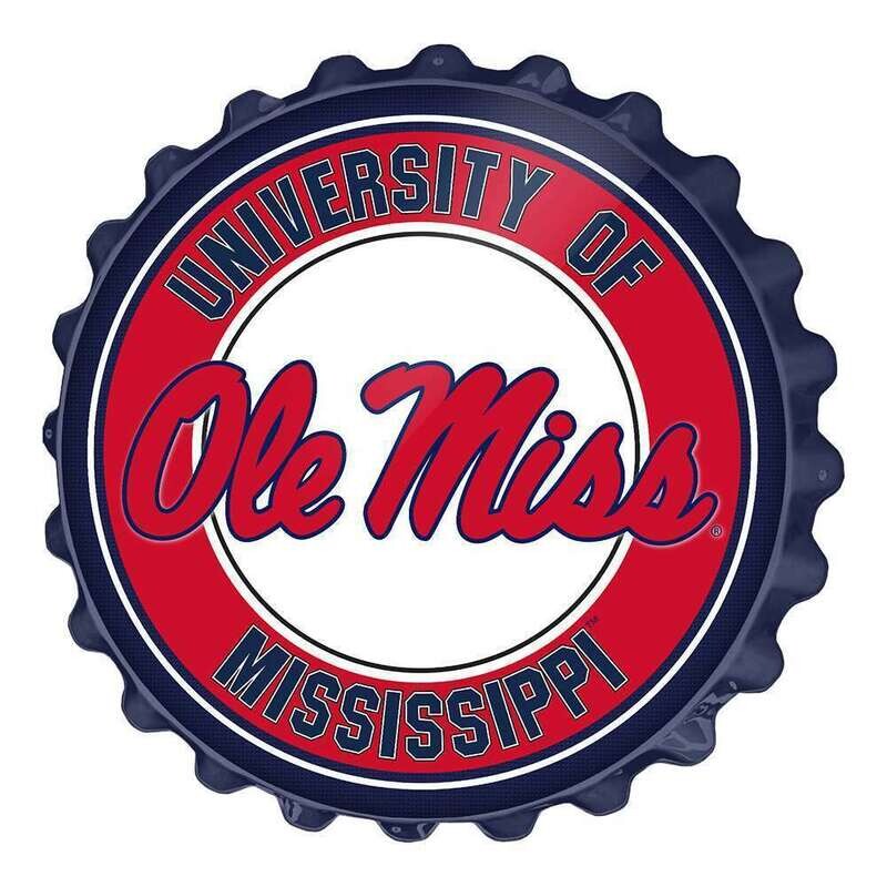 Ole Miss Rebels Bottle Cap Wall Sign