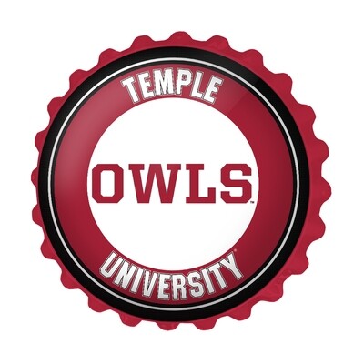 Temple Owls Bottle Cap Wall Sign