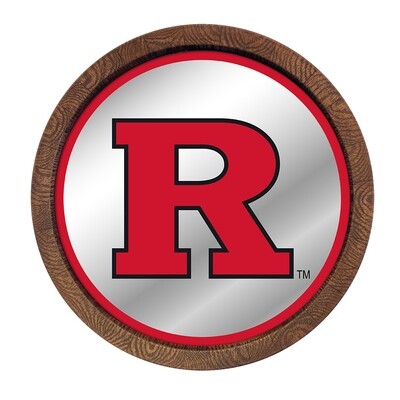 Rutgers Scarlet Knights Mirrored Barrel Top Wall Sign
