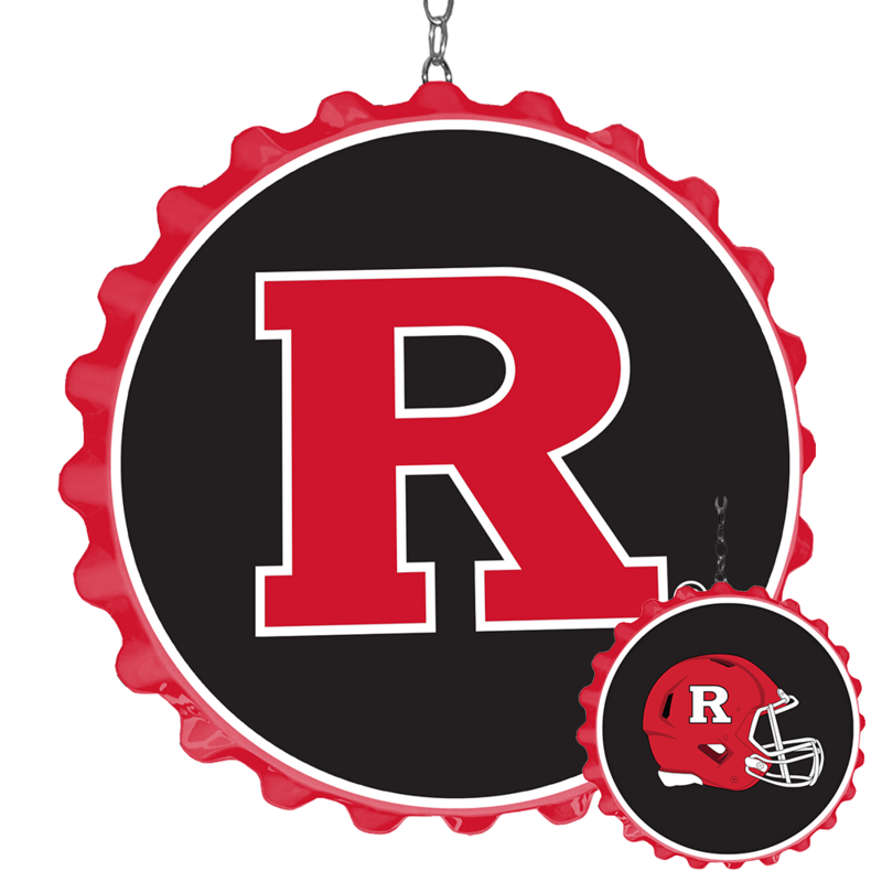 Rutgers Scarlet Knights Helmet Bottle Cap Dangler