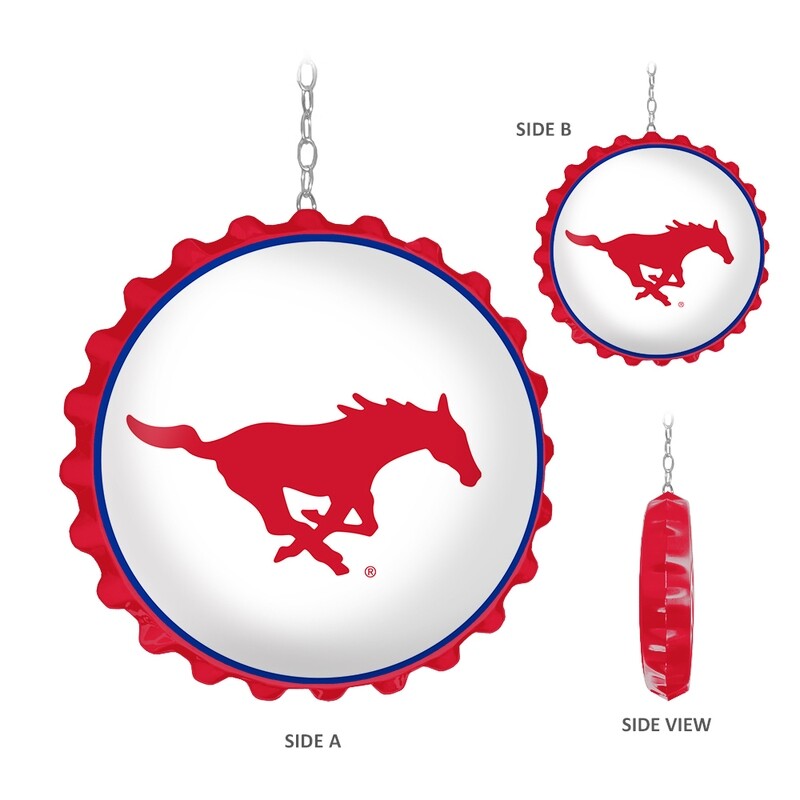 SMU Mustangs Bottle Cap Dangler