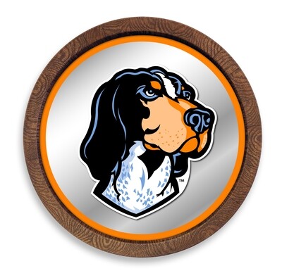 Tennessee Volunteers Mascot "Faux" Barrel Top Mirrored Wall Sign