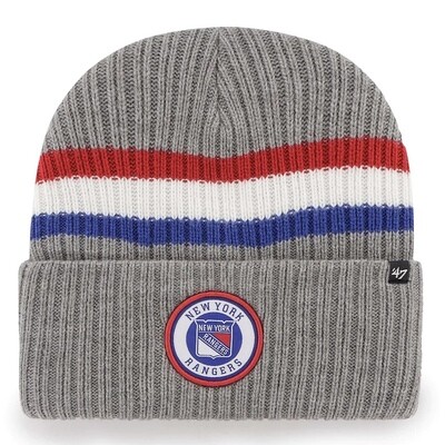 New York Rangers Men’s 47 Brand Charcoal
Highline Cuff Knit Hat