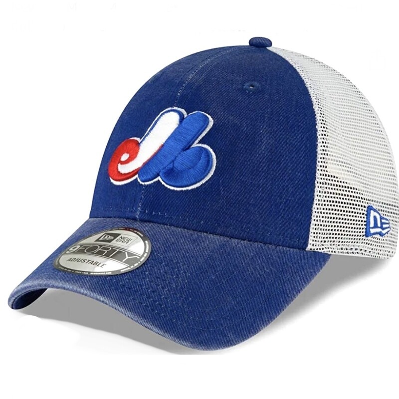 Montreal Expos Men's New Era Cooperstown Collection 1969 Trucker 9FORTY Adjustable Hat