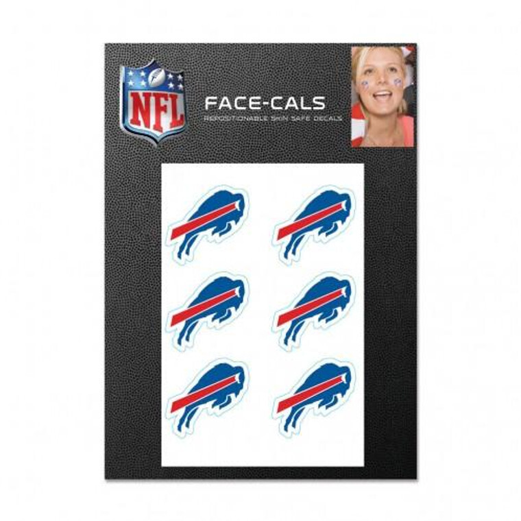 Buffalo Bills Face-Cals Temporary Tattoos