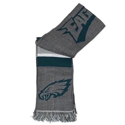 Philadelphia Eagles Grey Adult Knit Scarf