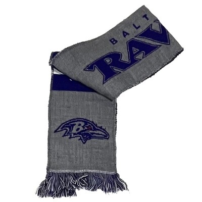 Baltimore Ravens Grey Adult Knit Scarf