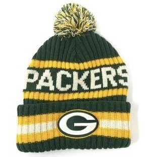 Green Bay Packers Men’s 47 Bering Cuffed Pom Knit Hat