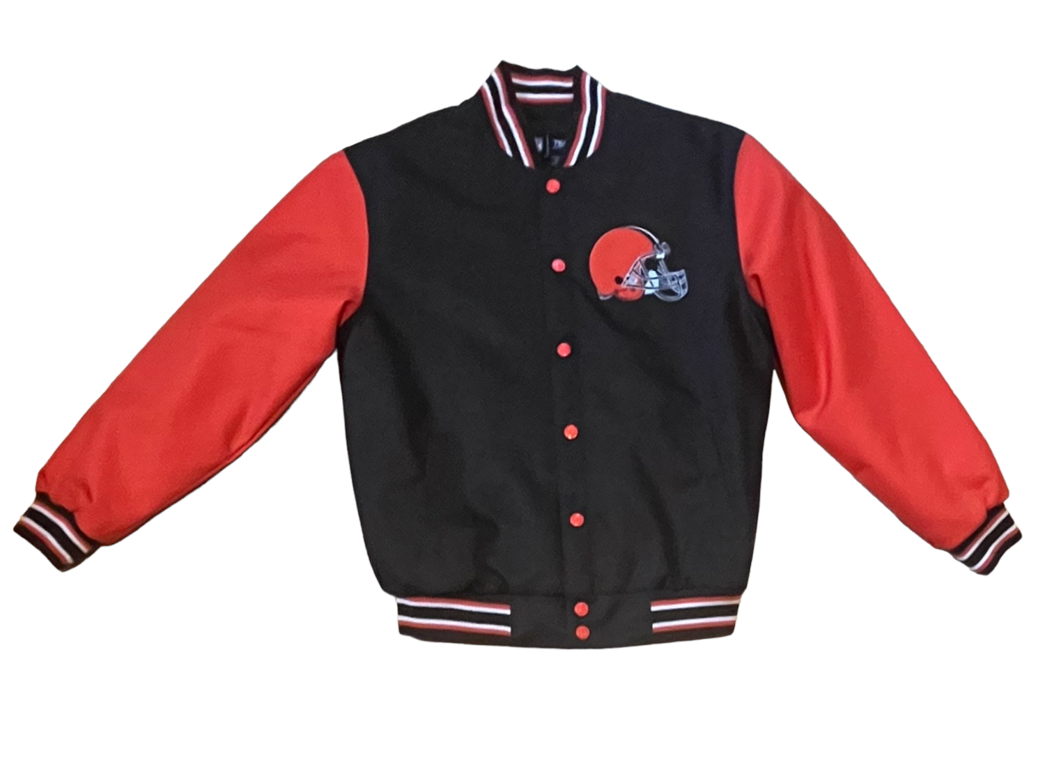 Cleveland Browns Men's Retired Players Congress Poly-Twill Varsity Jacket