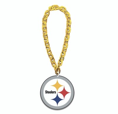 Pittsburgh Steelers 10” Fan Chain 3D Foam Necklace