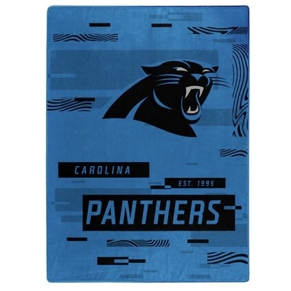 Carolina Panthers 60" x 80" Plush Raschel Blanket