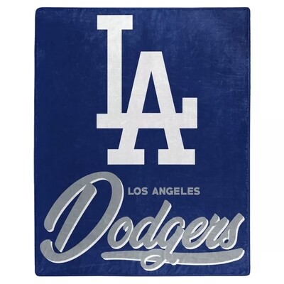 Los Angeles Dodgers 50" x 60" Signature Plush Raschel Blanket