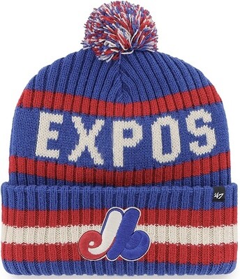 Montreal Expos Men’s 47 Bering Cuffed Pom Knit Hat