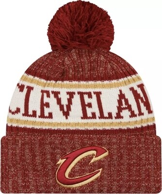 Cleveland Cavaliers Men's New Era Cuffed Pom Knit Hat