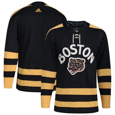 Boston Bruins Men’s Black Adidas 2023 Winter Classic Blank Jersey