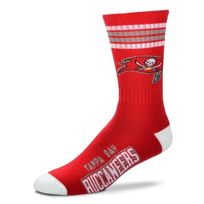 Tampa Bay Buccaneers Adult 4-Stripe Deuce Socks