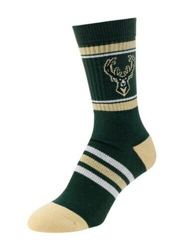Milwaukee Bucks Stripe Crew Socks