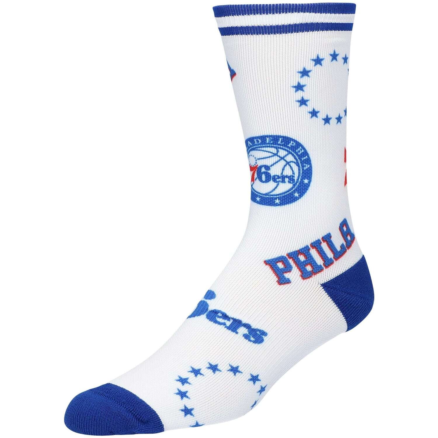Philadelphia 76ers Men’s Panel Crew Socks, Size: Large