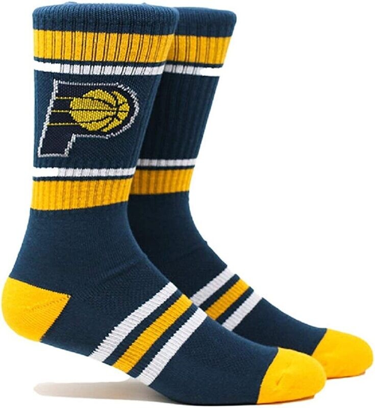 Indiana Pacers Men’s Stripe Crew Socks