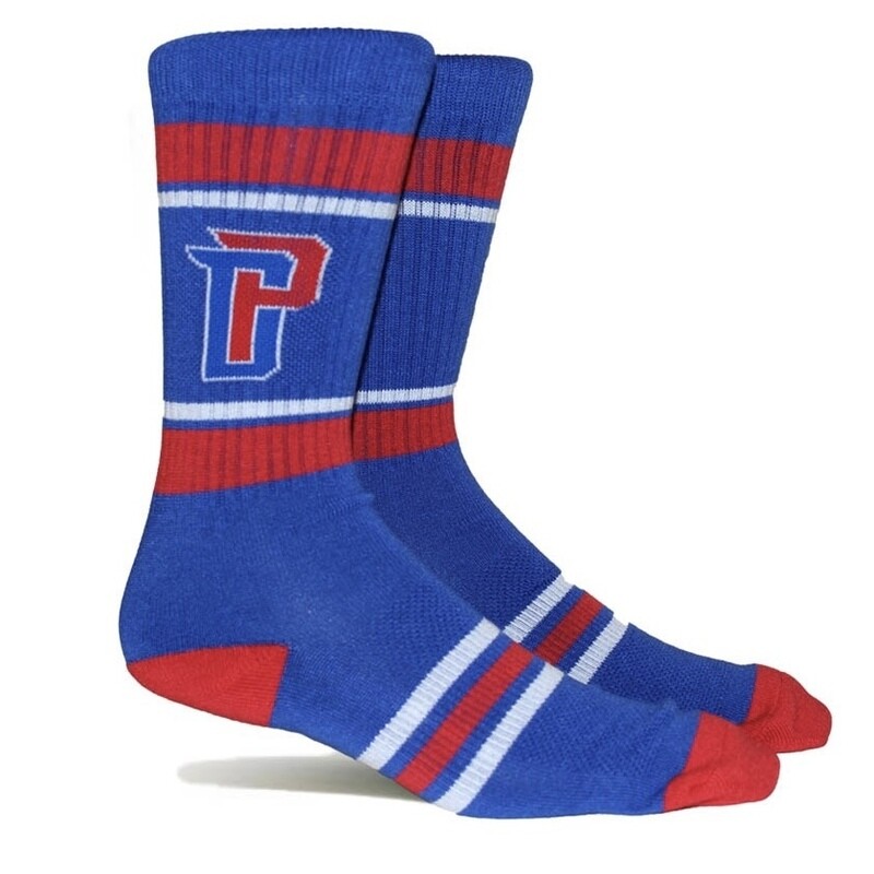 Detroit Pistons Men’s Stripe Crew Socks