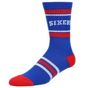 Philadelphia 76ers Men’s Stripe Crew Socks, Size: Large