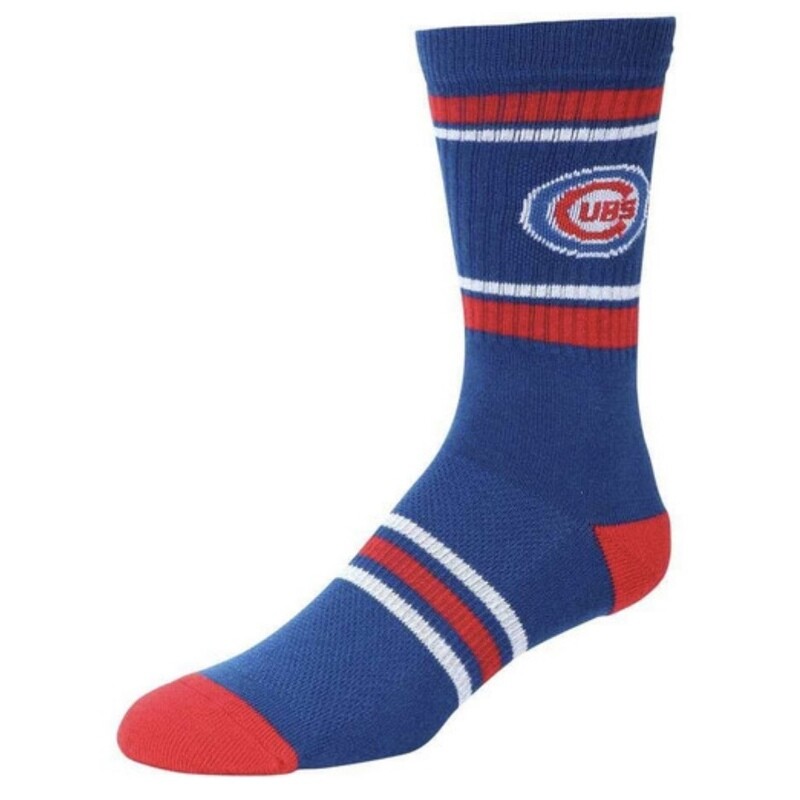 Chicago Cubs Men’s Stripe Crew Socks