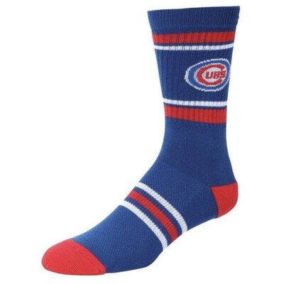 Chicago Cubs Men’s Stripe Crew Socks