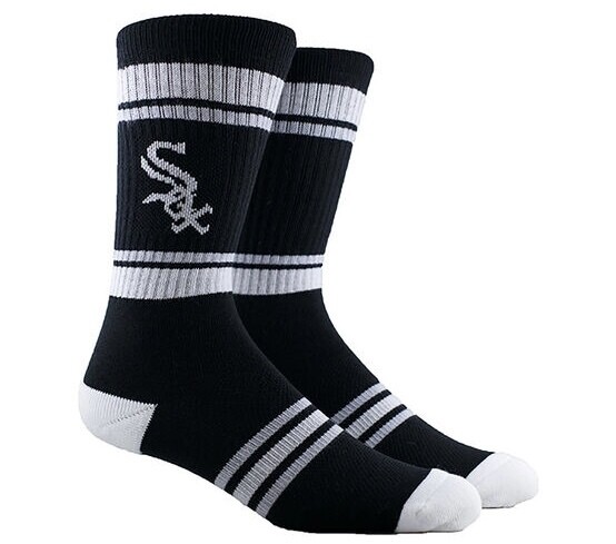 Chicago White Sox Stripe Crew Socks