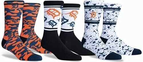 Detroit Tigers Men’s Dugout Socks 3 Pack