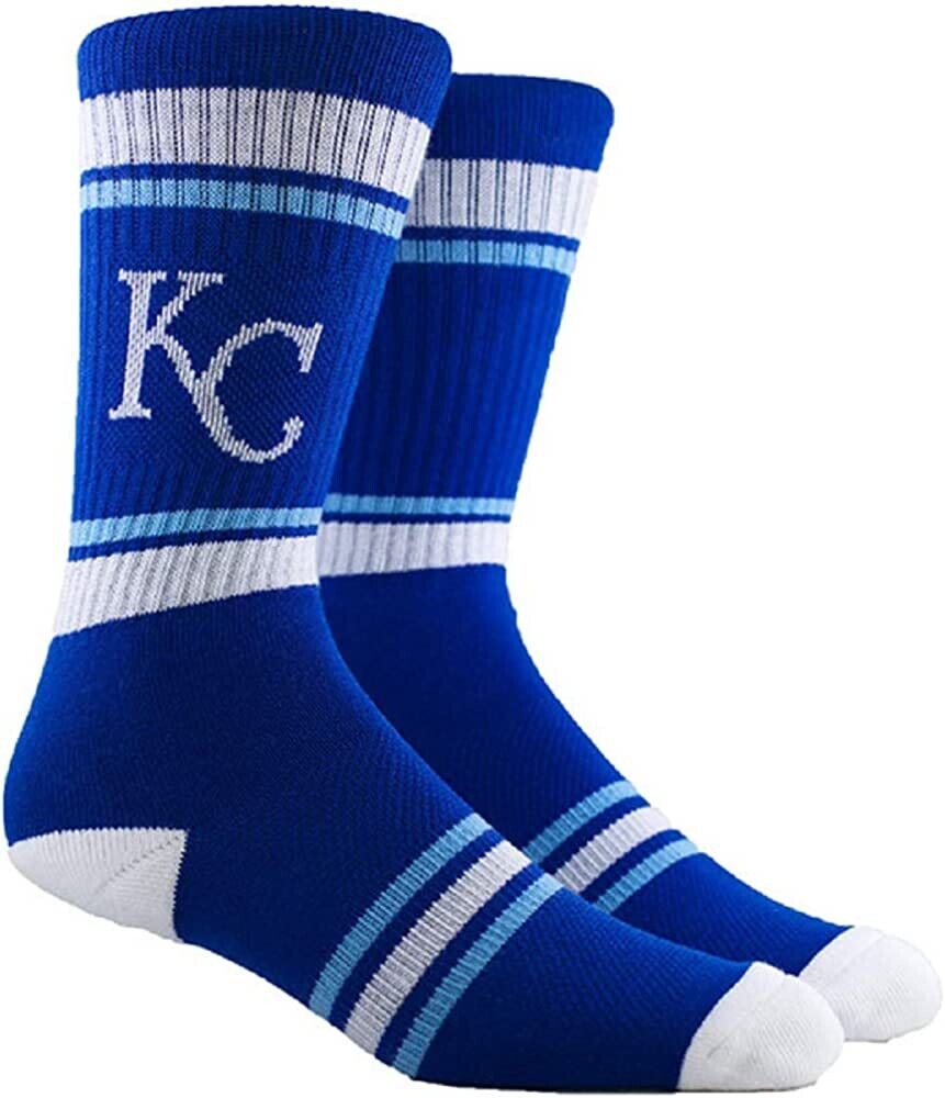 Kansas City Royals Men’s Stripe Crew Socks