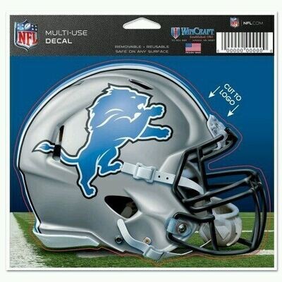 Detroit Lions 4.5" x 5.75" Multi-Use Decal Cut to Logo