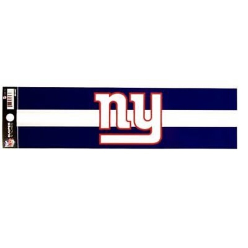New York Giants 3" x 10" Bumper Sticker