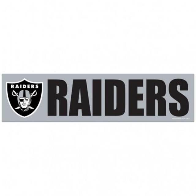 Las Vegas Raiders 3" x 12" Bumper Sticker