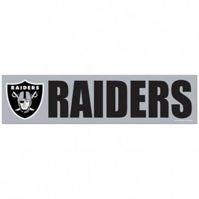 Las Vegas Raiders 3" x 12" Bumper Sticker