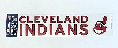 Cleveland Indians 17" x 4" Perfect Cut Color Decal