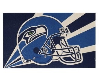 Seattle Seahawks Striped 3' x 5' Flag