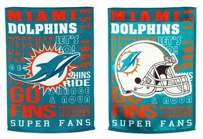 Miami Dolphins 29 Miami Dolphins 29" x 43" Decorative Team Flag