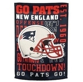New England Patriots 12.5" x 18" Decorative Team Flag