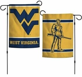 West Virginia Mountaineers 12.5" x 18" Premium 2-Sided Garden Flag