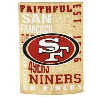 San Francisco 49ers 29" x 43" Decorative Team Flag