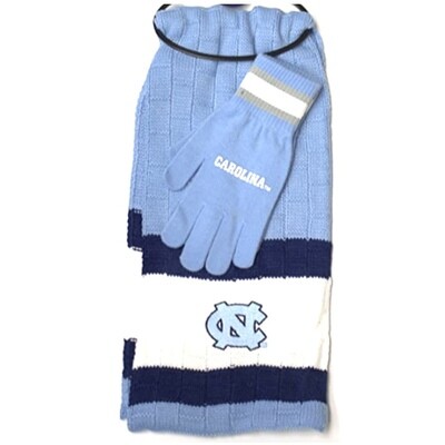North Carolina Tar Heels Scarf and Gloves Set North Carolina Tar Heels Scarf and Gloves Set